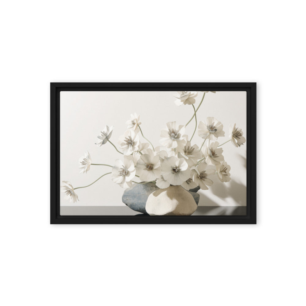 ALDER — Framed Canvas, Black, 12×18