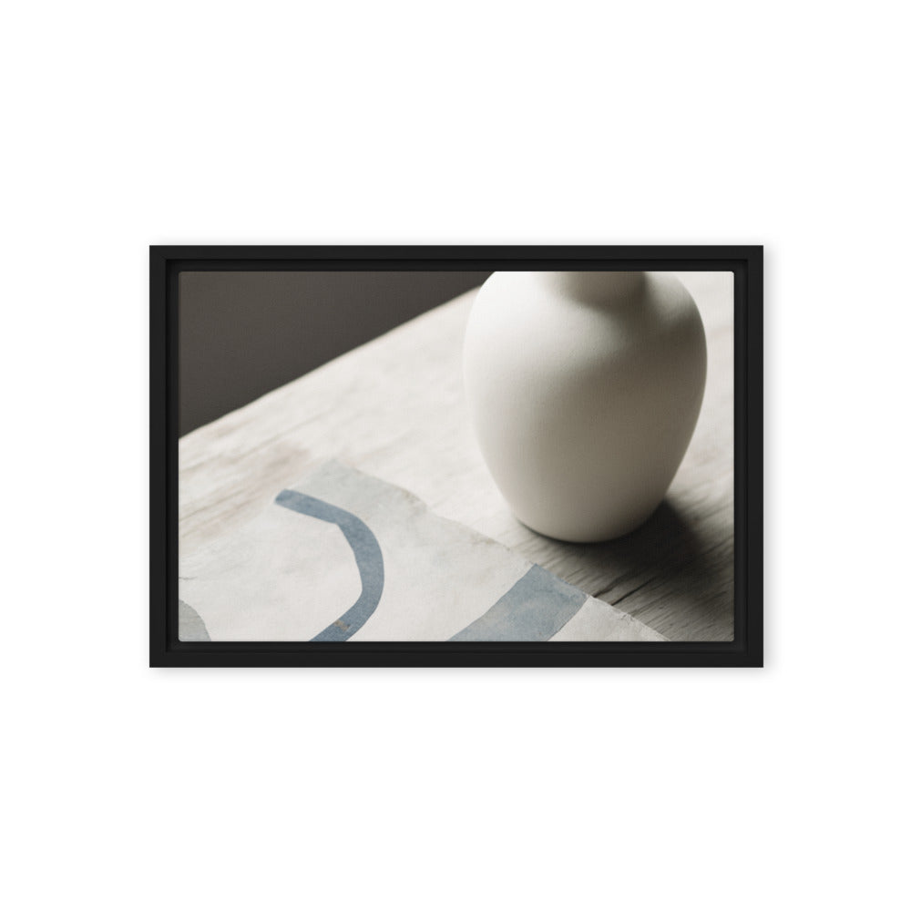 VESSEL — Framed Canvas, Black, 12×18