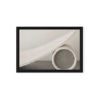 CAMFER — Framed Canvas, Black, 12×18