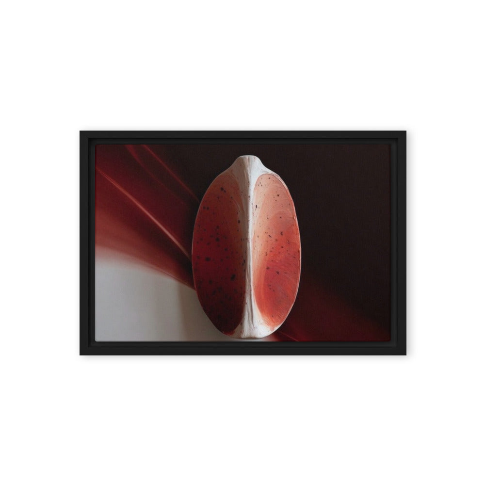 AMPHORA — Framed Canvas, Black, 12×18