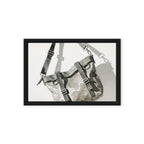 FERRULE — Framed Canvas, Black, 12×18