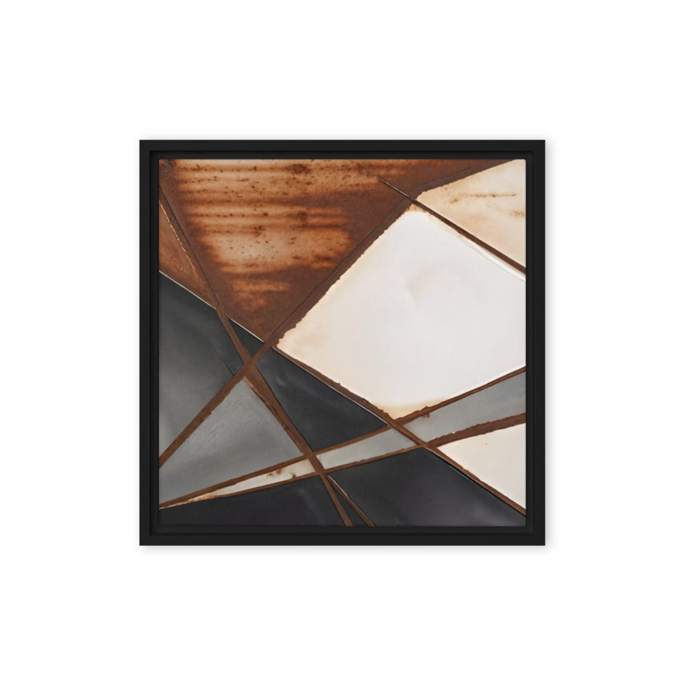 Printful official Framed Canvas mockup - Black / 16″×16″
