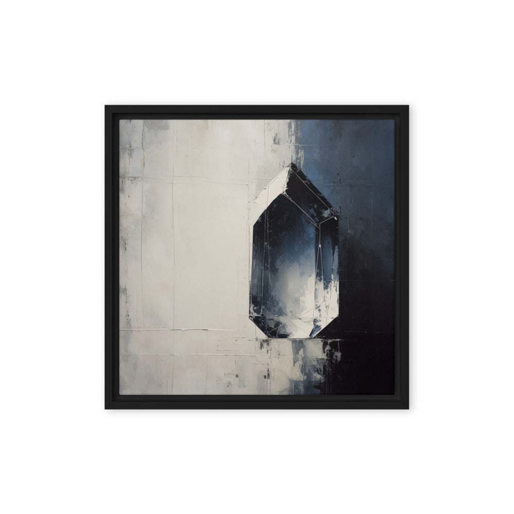CHIP — Framed Canvas, Black, 16×16