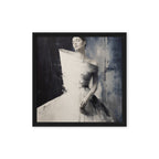 FIGURE — Framed Canvas, Black, 16×16