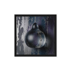 DROP — Framed Canvas, Black, 16×16