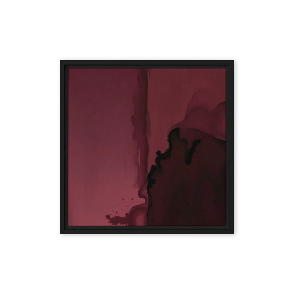 CARINENA — Framed Canvas, Black, 16×16
