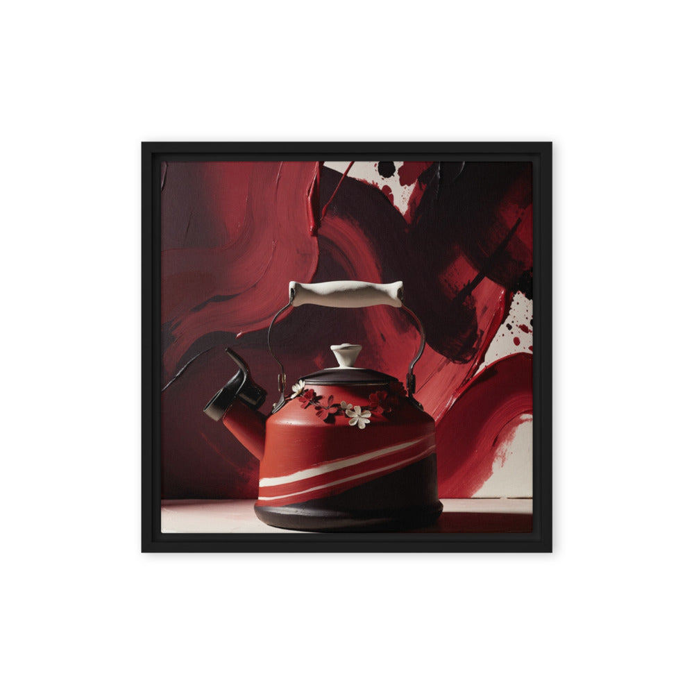 CARAFE — Framed Canvas, Black, 16×16