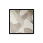 JACQUARD — Framed Canvas, Black, 16×16