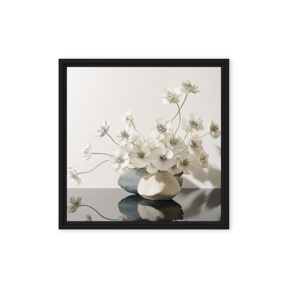ALDER — Framed Canvas, Black, 16×16