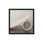 CAMFER — Framed Canvas, Black, 16×16
