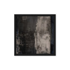 BARRIER — Framed Canvas, Black, 16×16