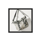 FERRULE — Framed Canvas, Black, 16×16
