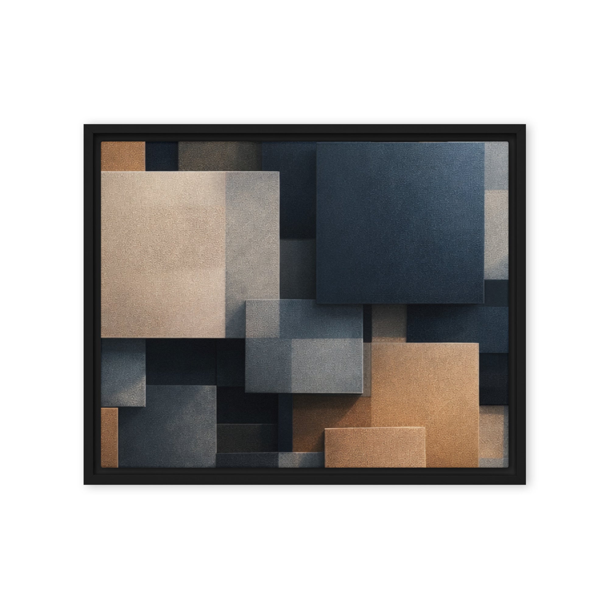 Monolith wall art product image as a framed canvas print in brown frame, 18 x 24 inch large size