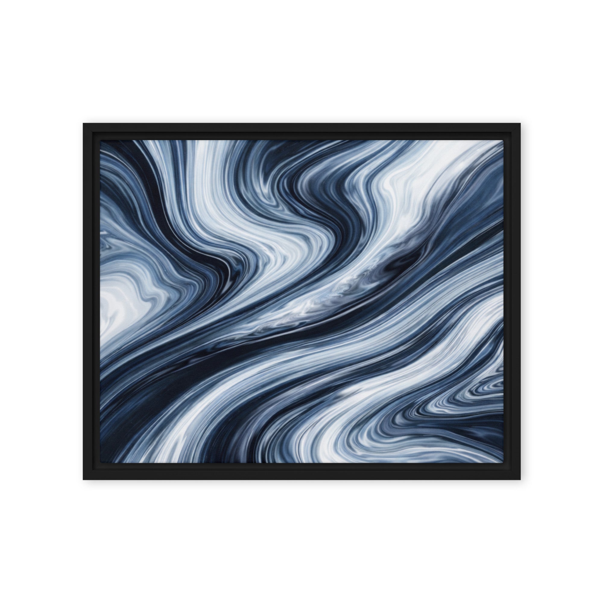 Vision framed canvas print wall display image in brown frame, 16 x 16 inch universal size