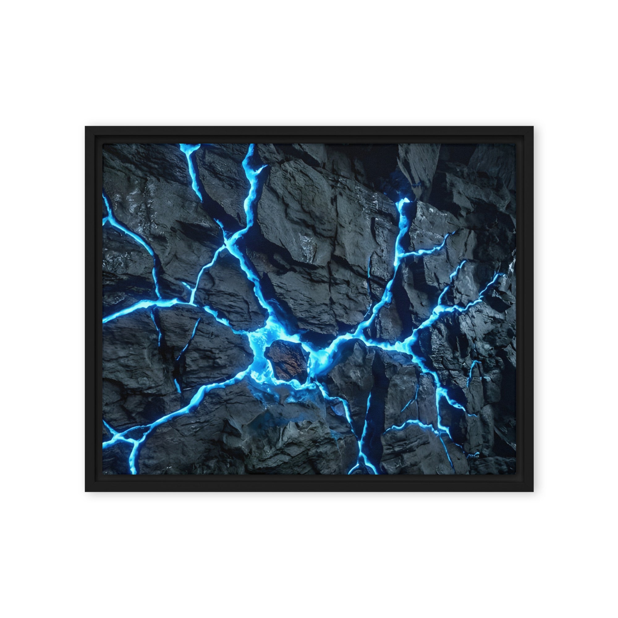 Vesicle framed canvas print wall display image in brown frame, 20 x 30 inch large size