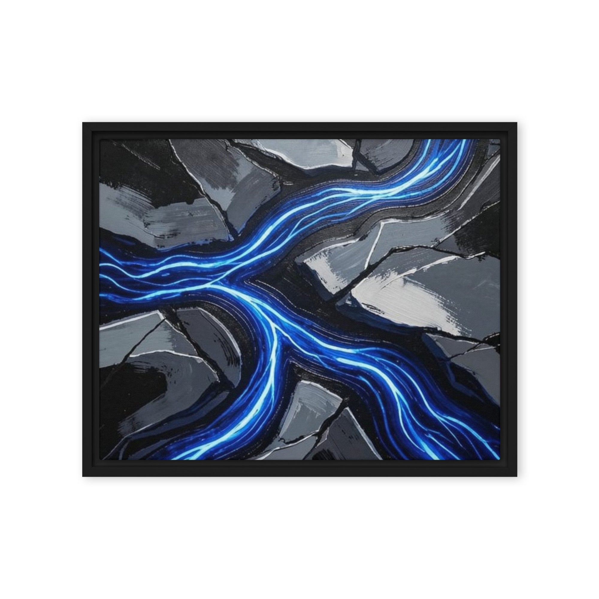 Viscous framed canvas print wall display image in brown frame, 20 x 30 inch large size