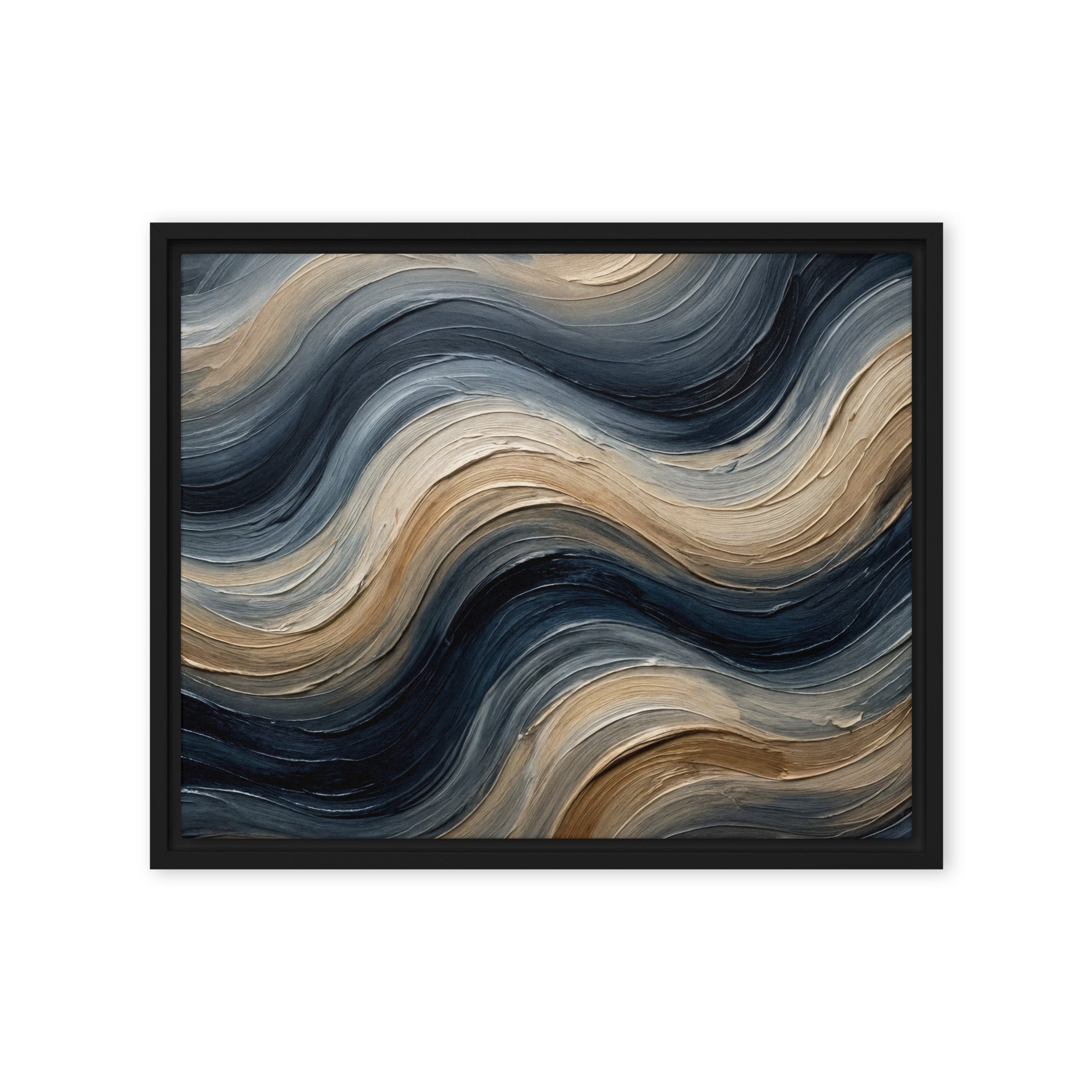 Conform framed canvas print front-facing product image in brown frame, 20 x 28 inch large size