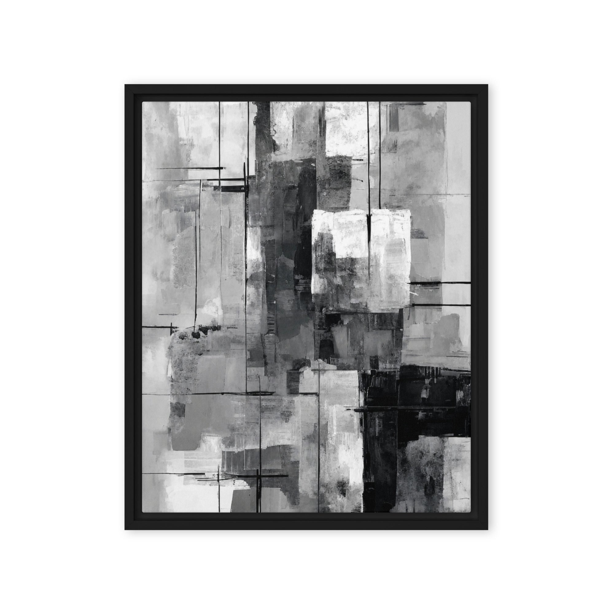 Align wall art product image as a framed canvas print in brown frame, 18 x 24 inch large size