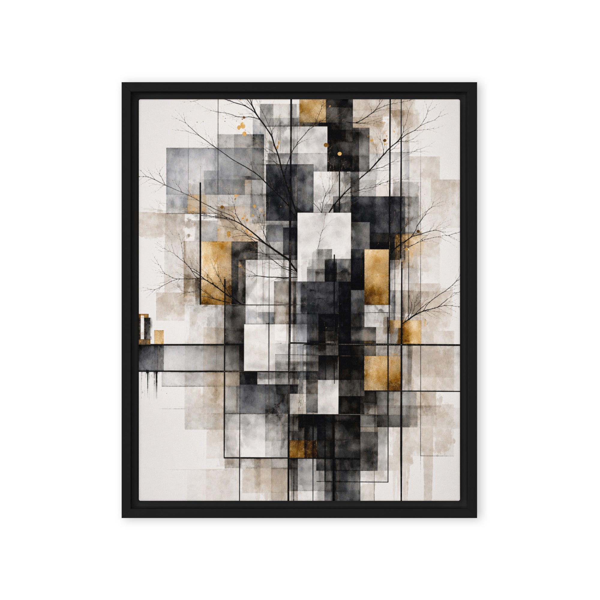 Avect wall art product image as a framed canvas print in brown frame, 18 x 24 inch large size