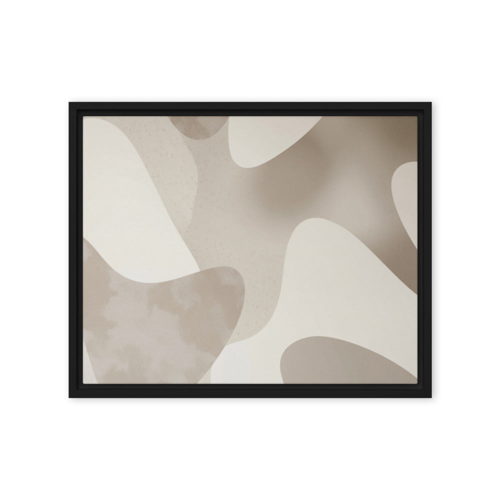 JACQUARD — Framed Canvas, Black, 16×20