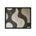 TWILL — Framed Canvas, Black, 16×20