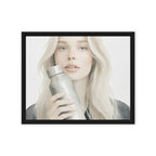 YARROW — Framed Canvas, Black, 16×20