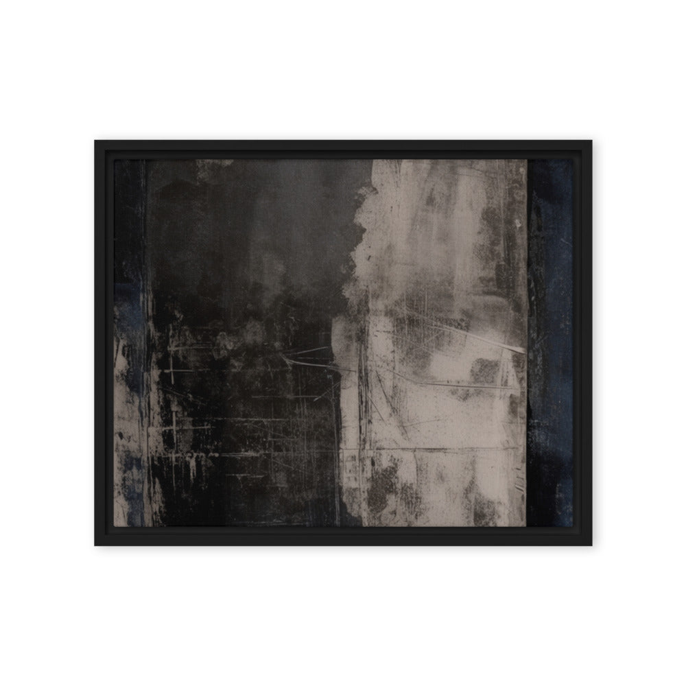 BARRIER — Framed Canvas, Black, 16×20
