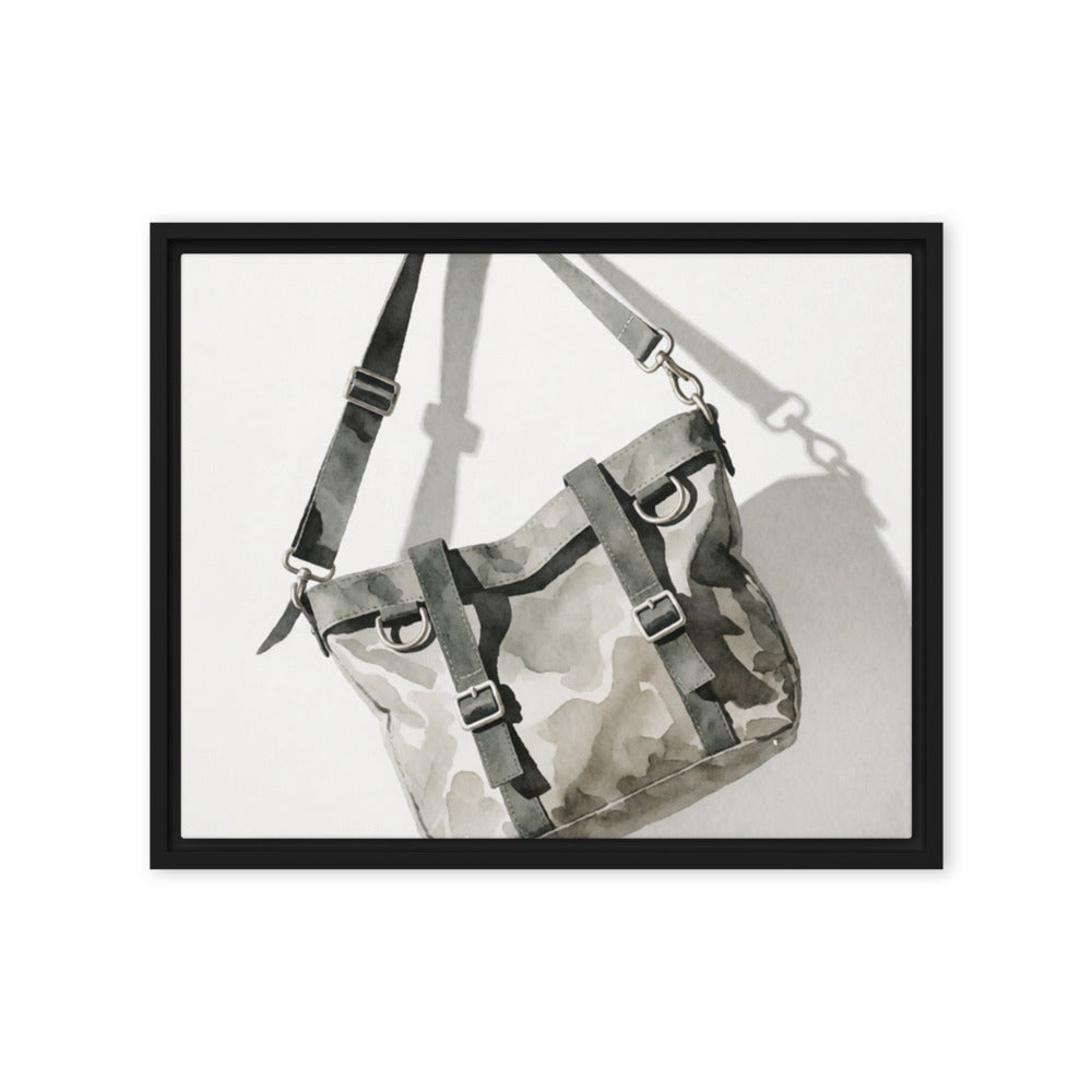 FERRULE — Framed Canvas, Black, 16×20