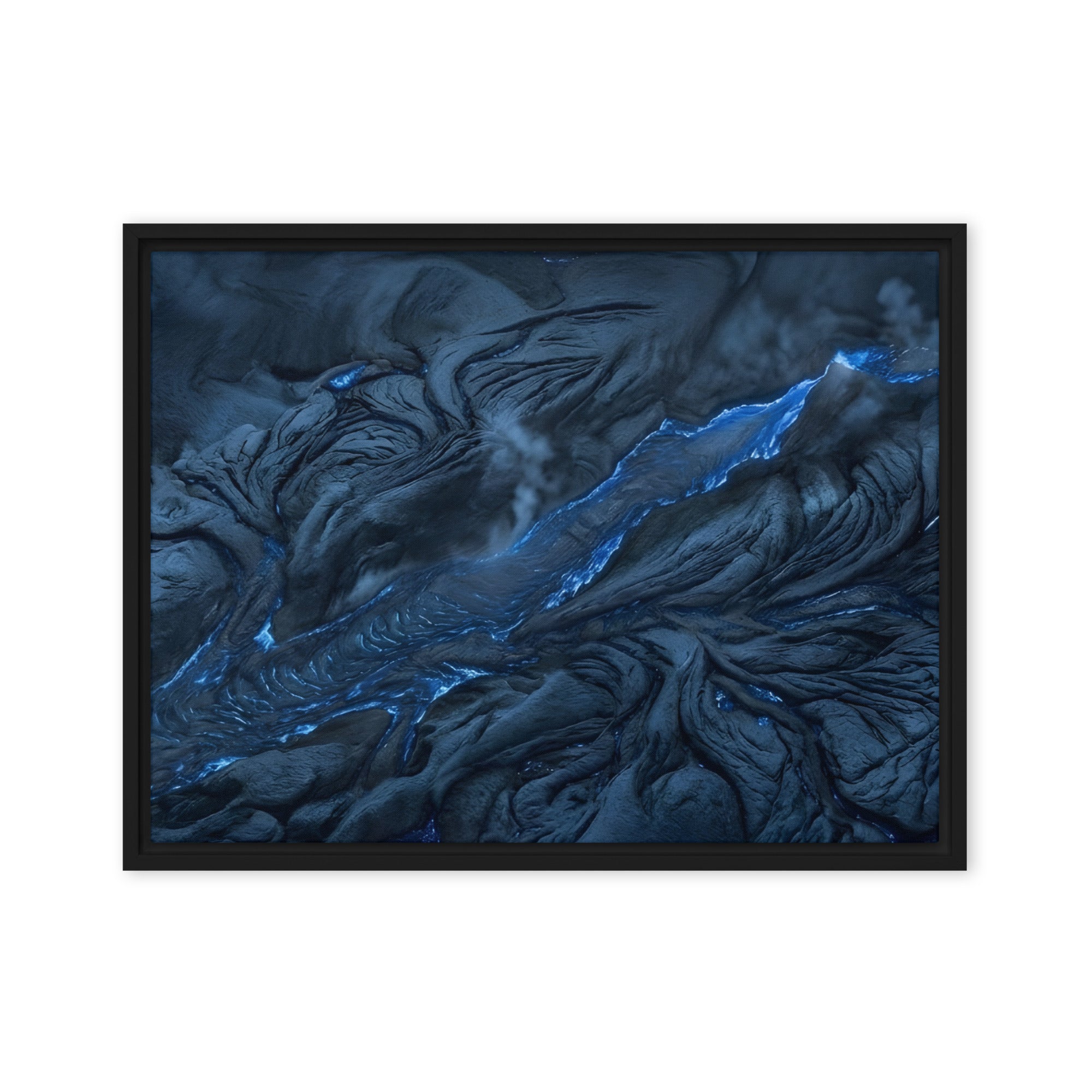 Vent framed canvas print product view in brown frame, 24 x 36 inch statement piece