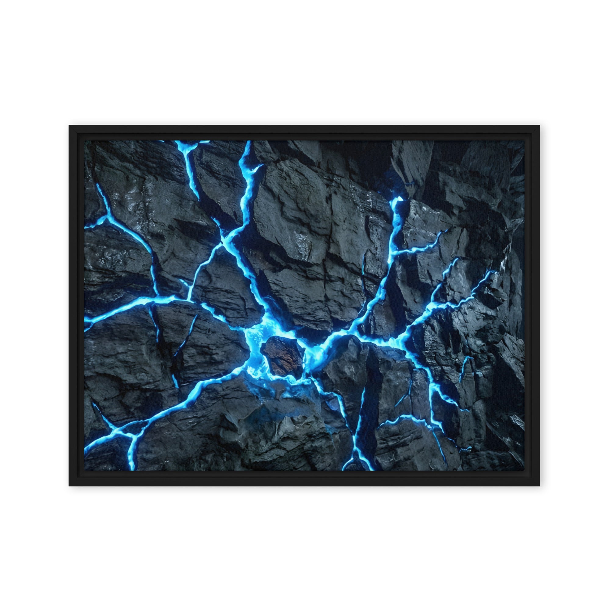 Vesicle framed canvas print image for product listing in white frame, 8 x 10 inch universal size
