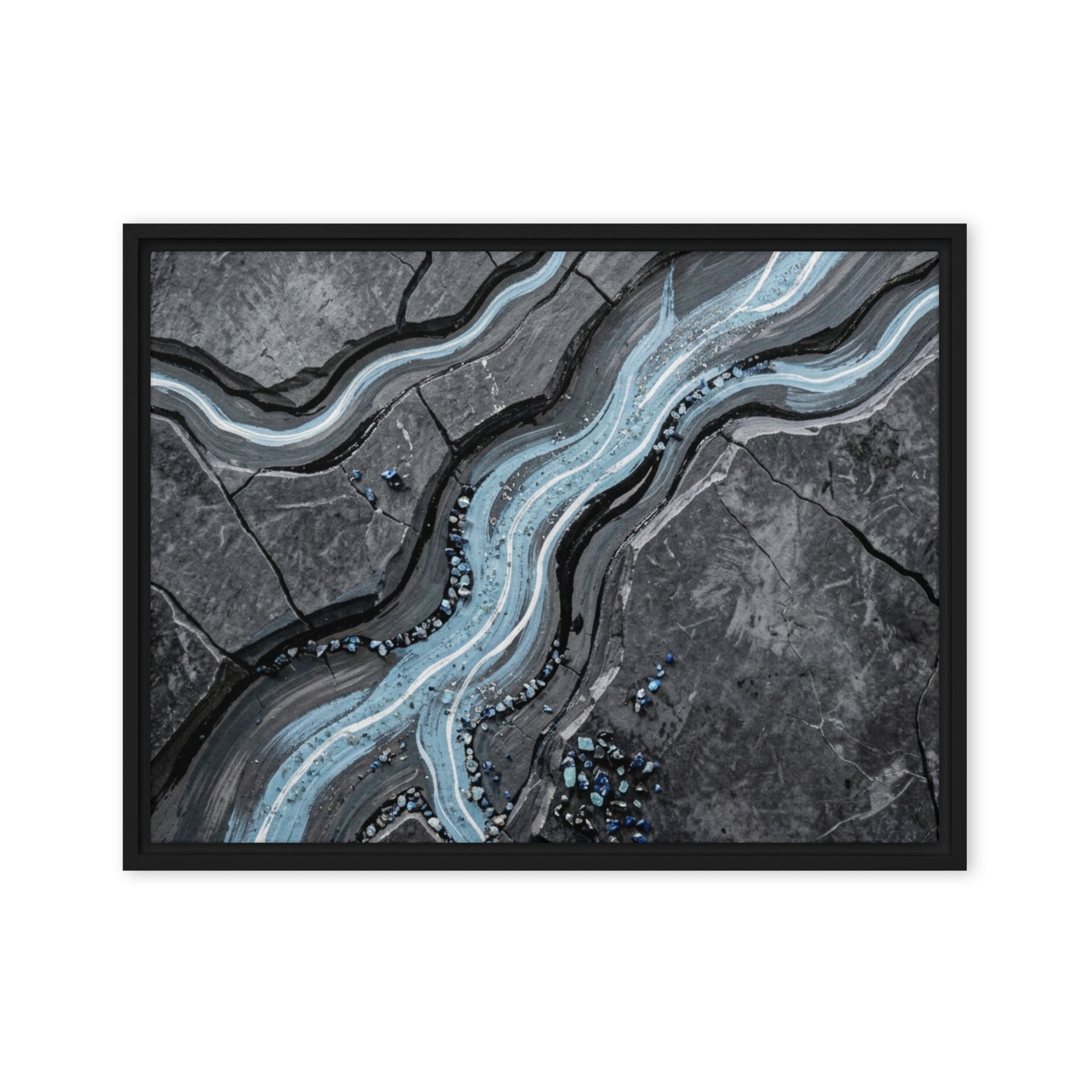 Viscosity framed canvas print image for product listing in white frame, 8 x 10 inch universal size