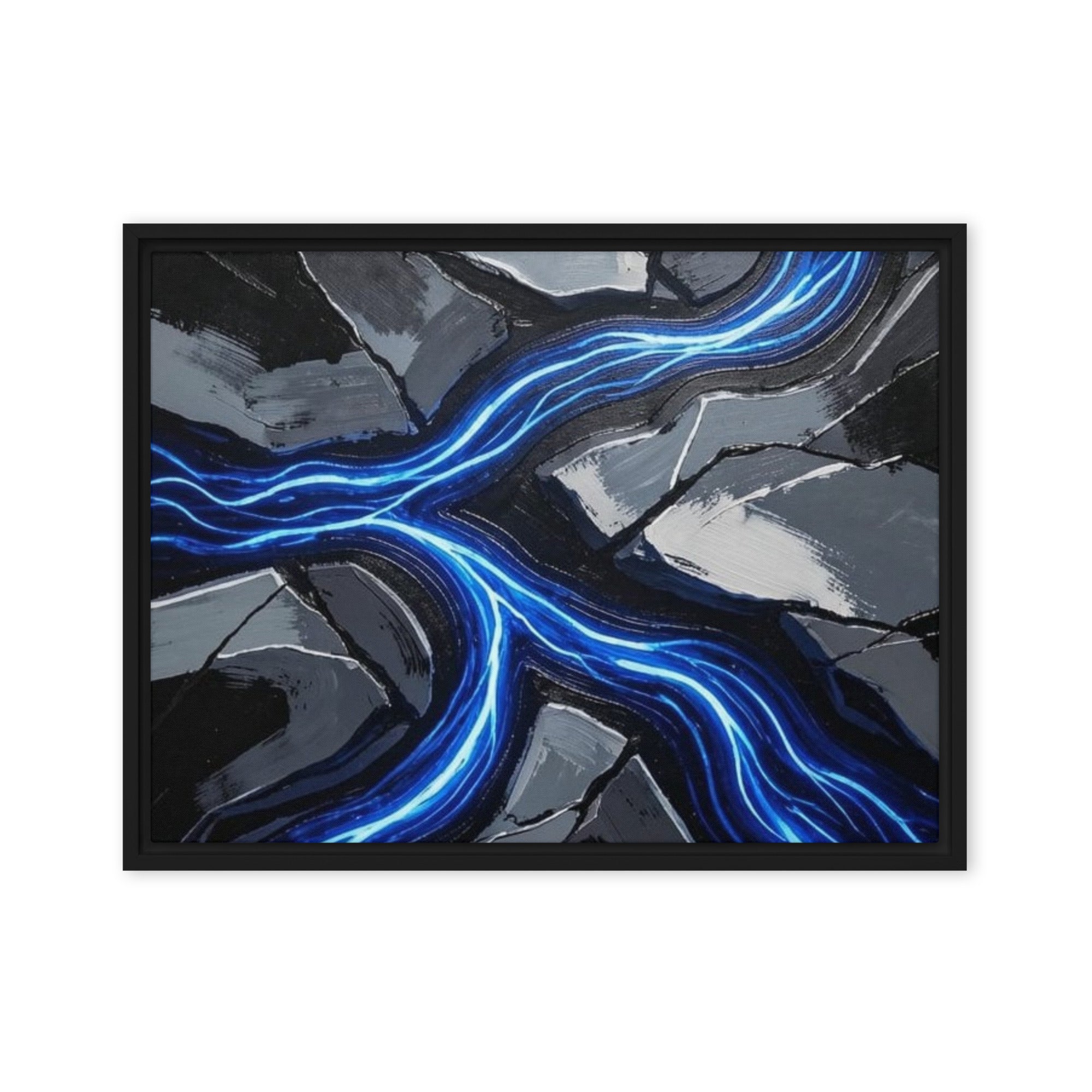 Viscous framed canvas print image for product listing in white frame, 8 x 10 inch universal size