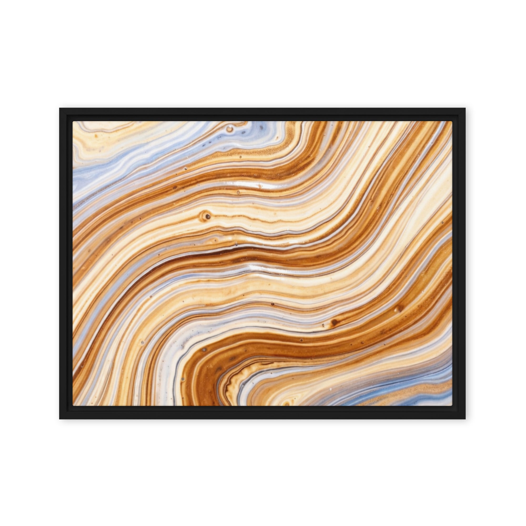Dune framed canvas print product view in brown frame, 24 x 36 inch statement piece
