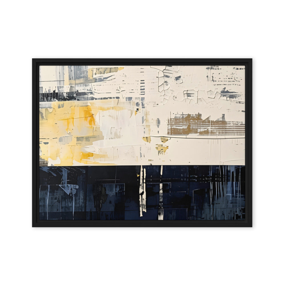 Printful official Framed Canvas mockup - Black / 18″×24″