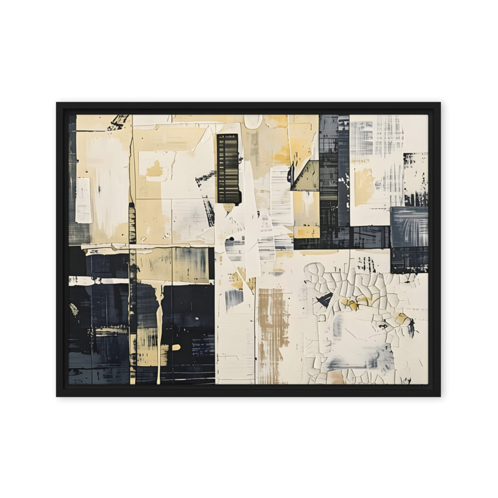 Printful official Framed Canvas mockup - Black / 18″×24″