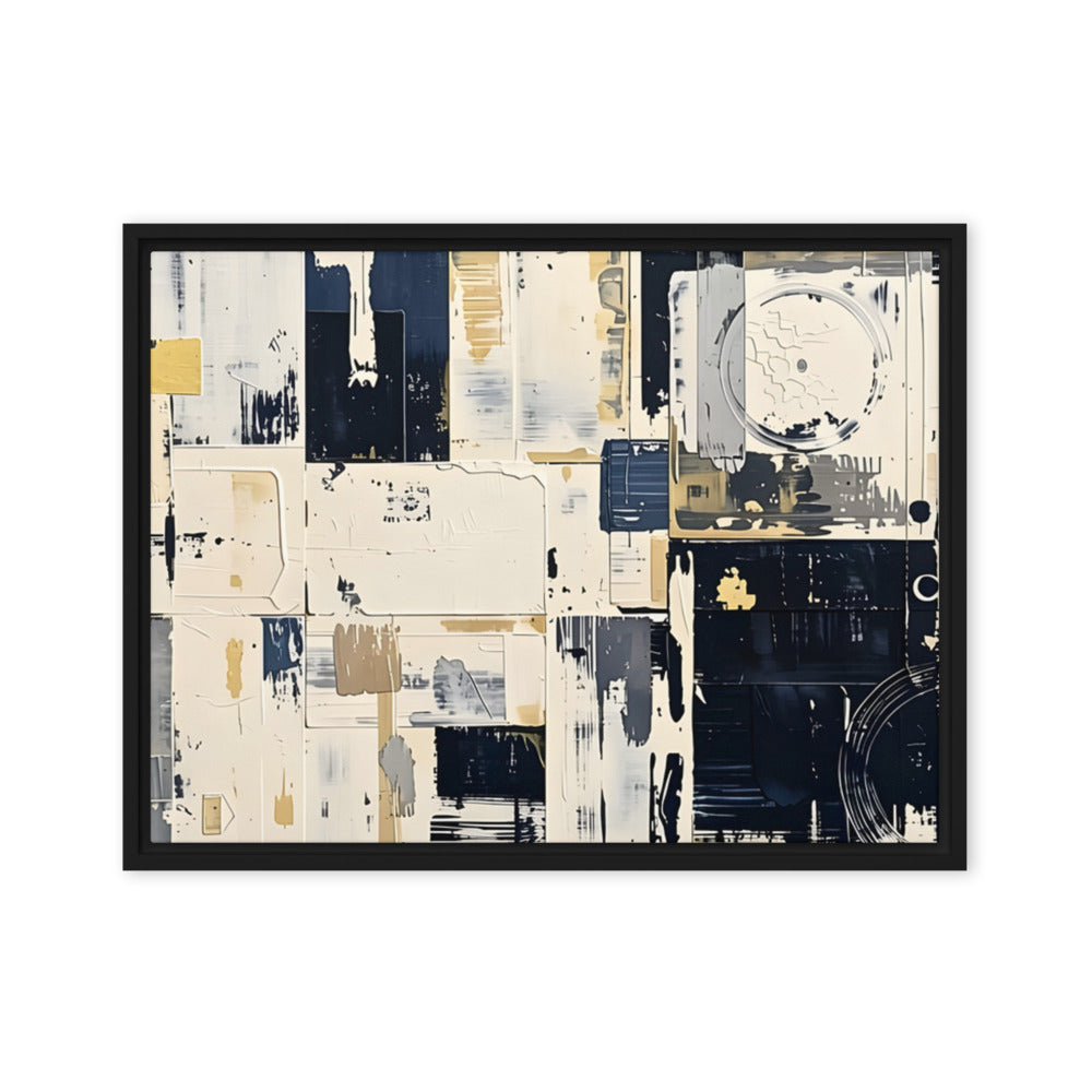Printful official Framed Canvas mockup - Black / 18″×24″