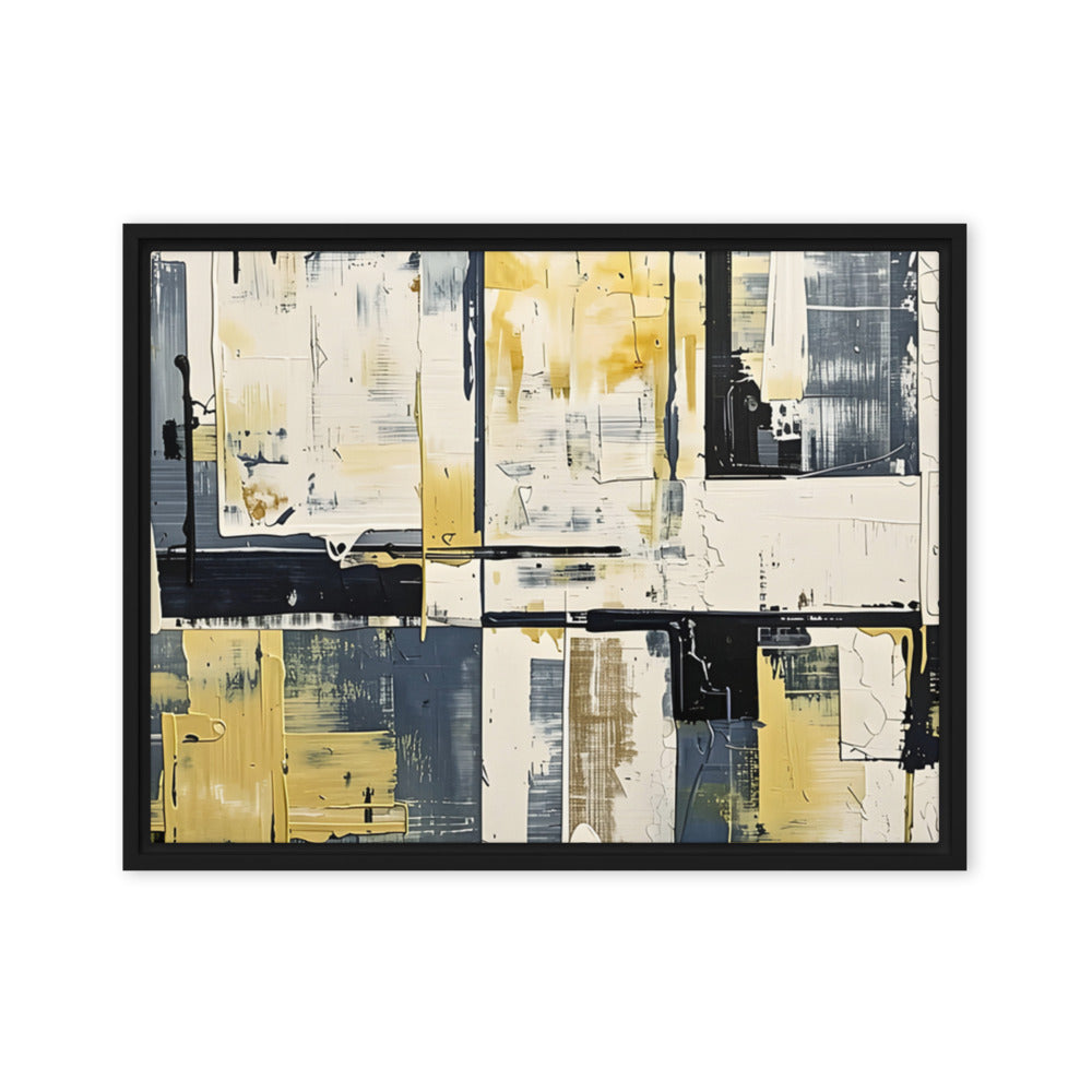 Printful official Framed Canvas mockup - Black / 18″×24″
