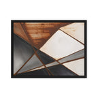 Printful official Framed Canvas mockup - Black / 18″×24″