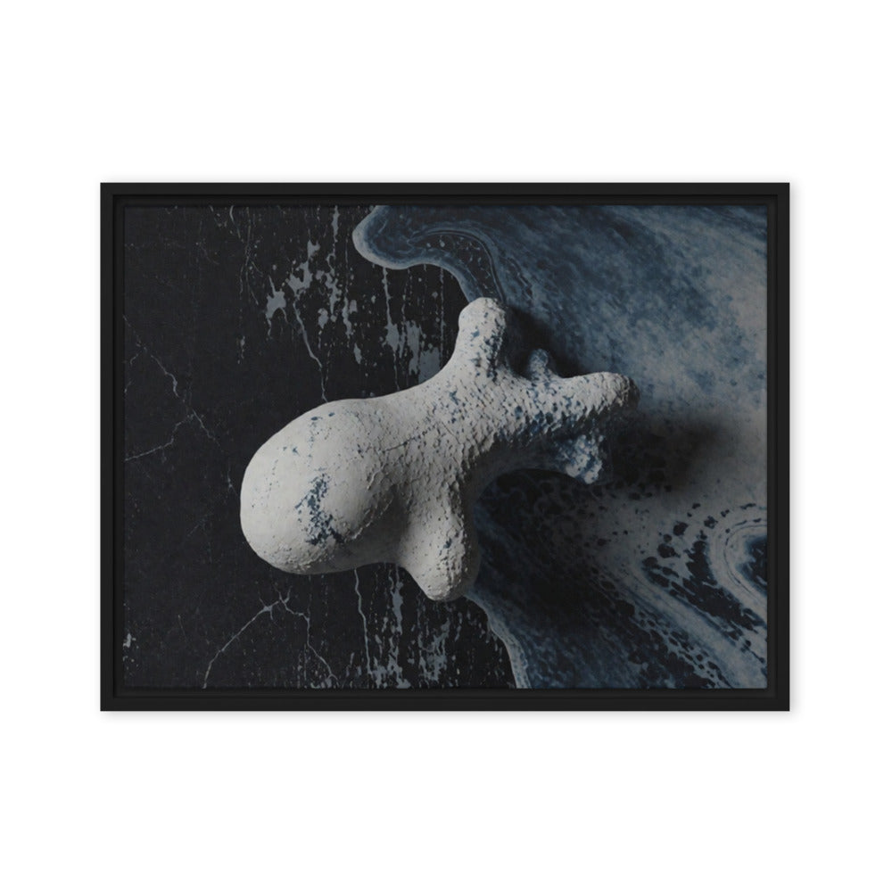 ASTEROID — Framed Canvas, Black, 18×24