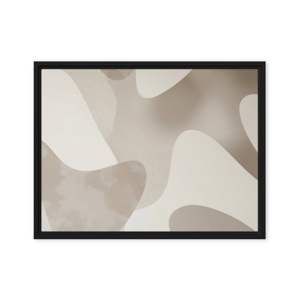 JACQUARD — Framed Canvas, Black, 18×24