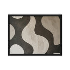 TWILL — Framed Canvas, Black, 18×24