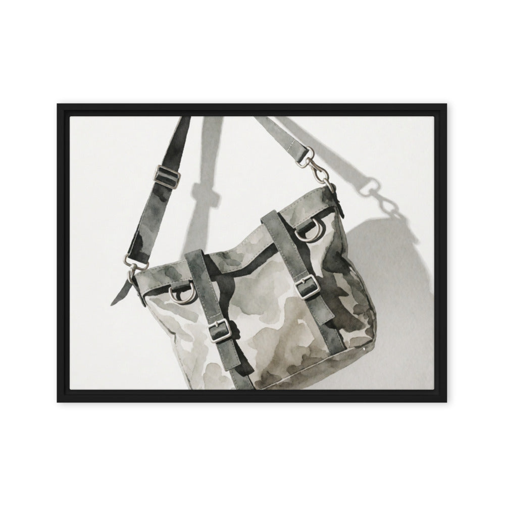 FERRULE — Framed Canvas, Black, 18×24