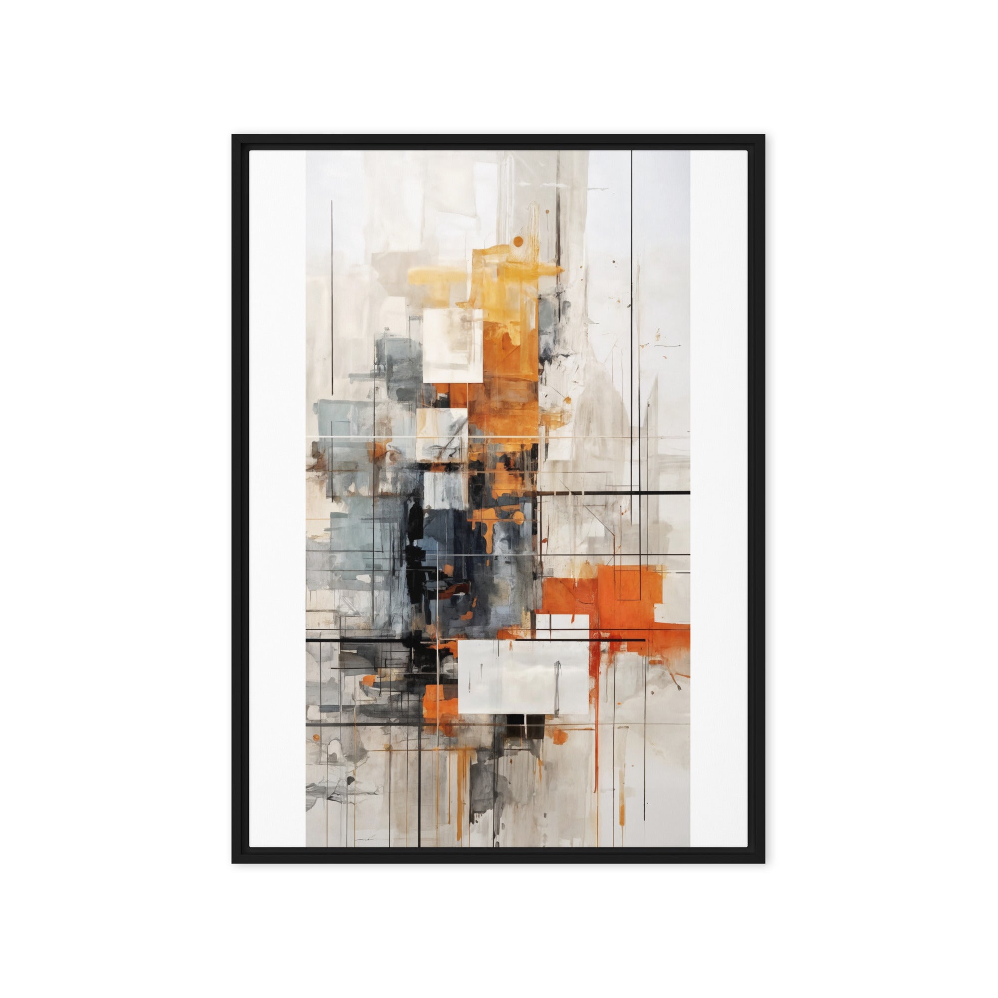 Corrupt framed canvas print with product details shown in white frame, 9 x 12 inch universal size