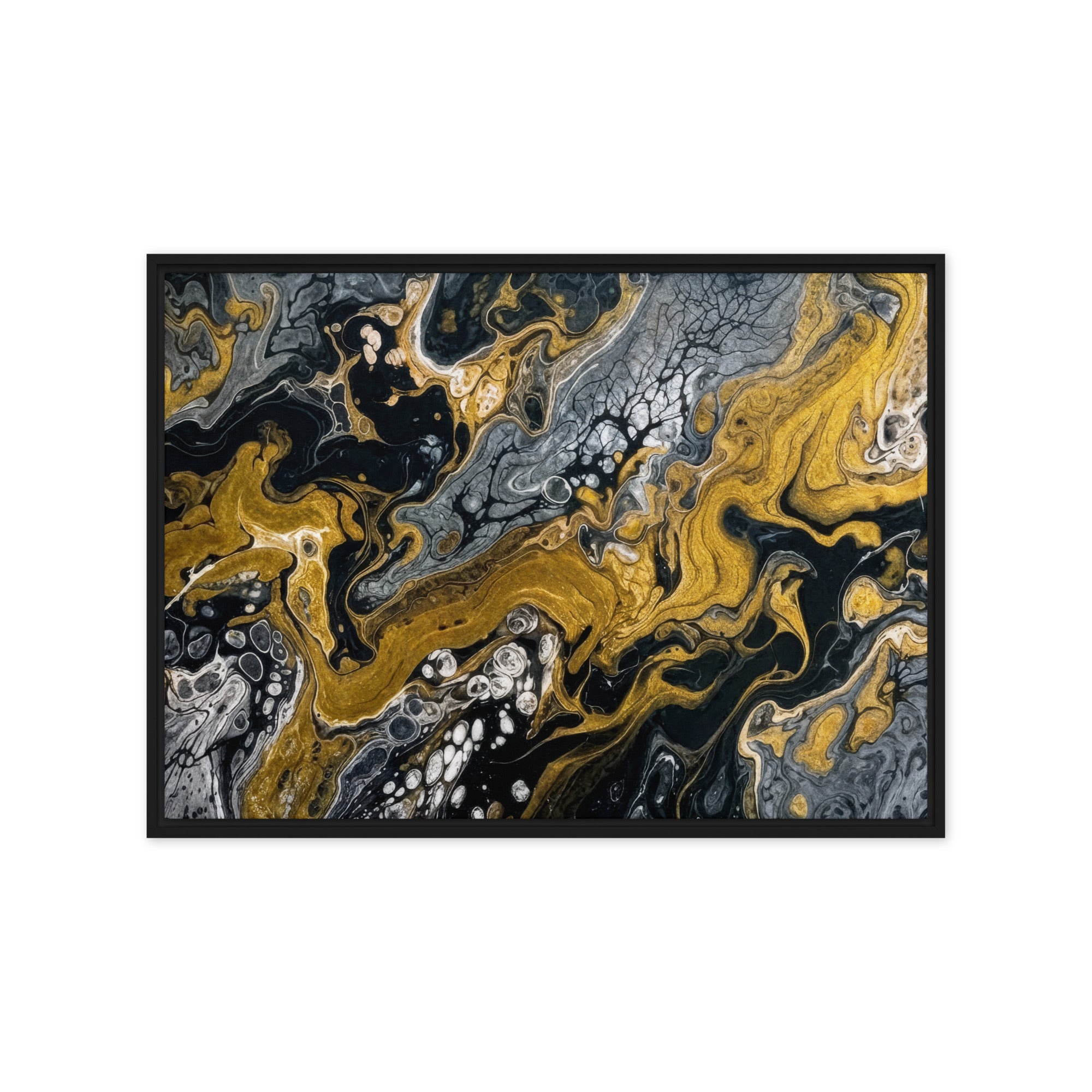 Aurum framed canvas print product view in brown frame, 24 x 36 inch statement piece