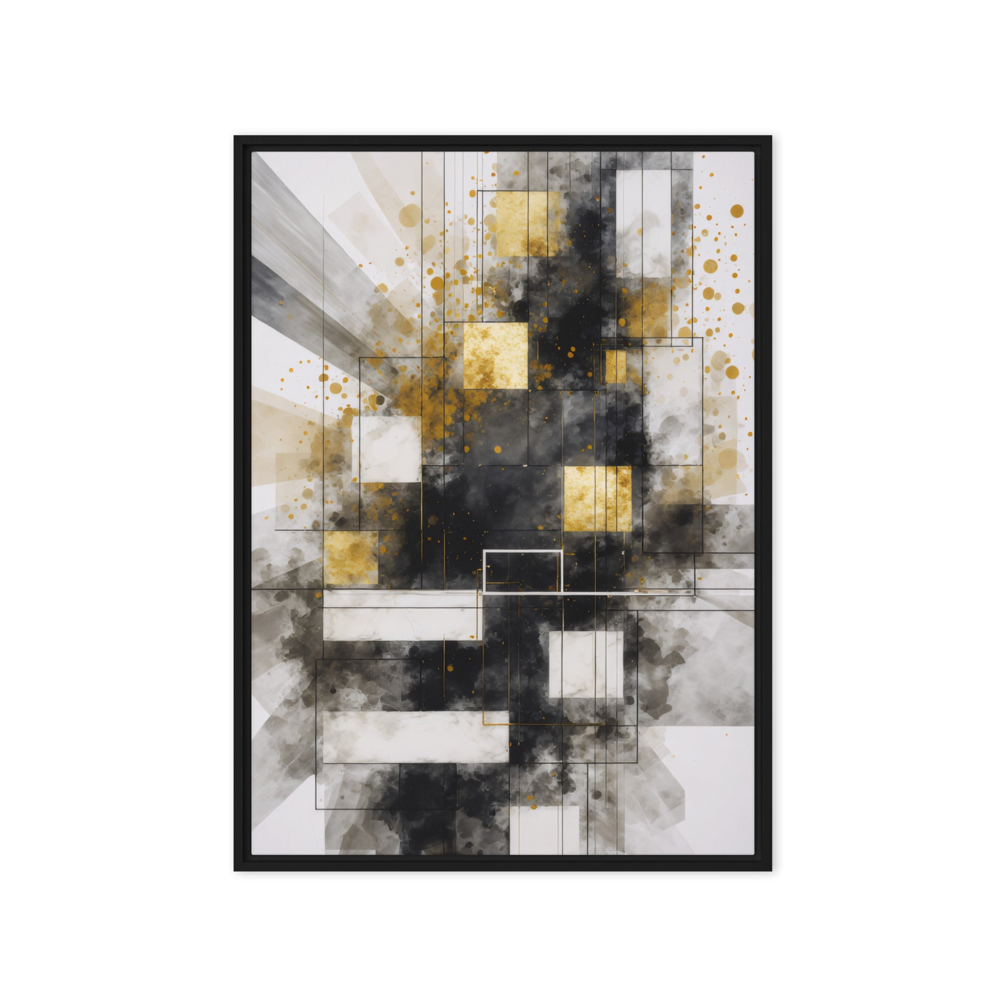 Oriana framed canvas print front-facing product image in white frame, 8 x 10 inch universal size
