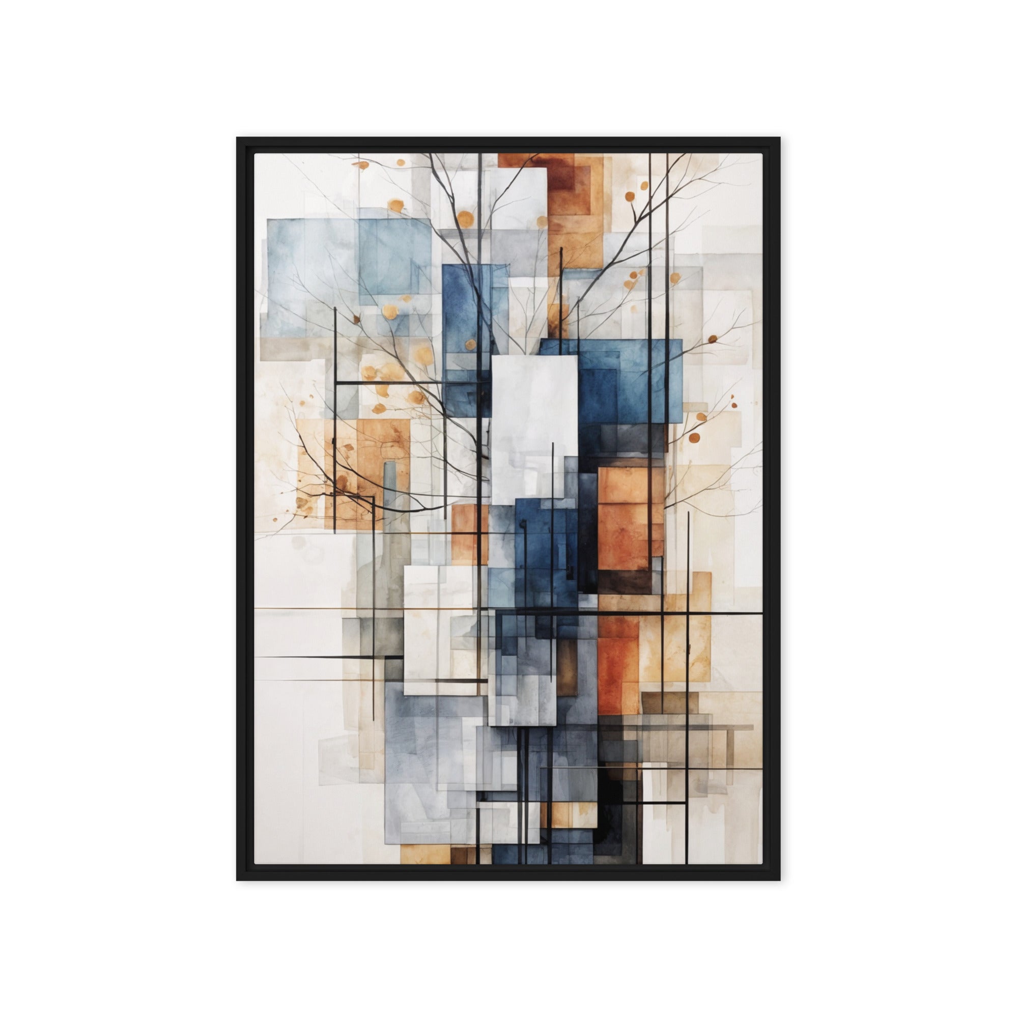 True framed canvas print product view in white frame, 20 x 30 inch large size