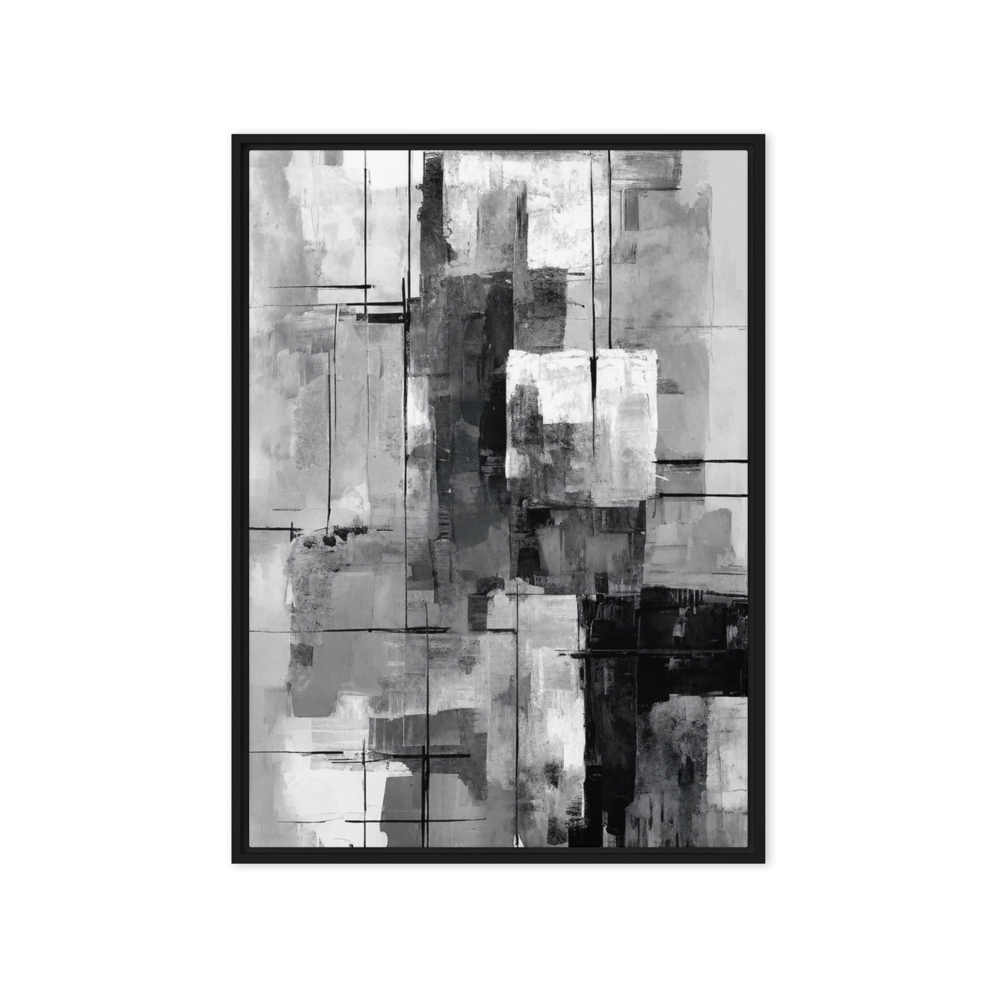Align framed canvas print with product details shown in white frame, 9 x 12 inch universal size