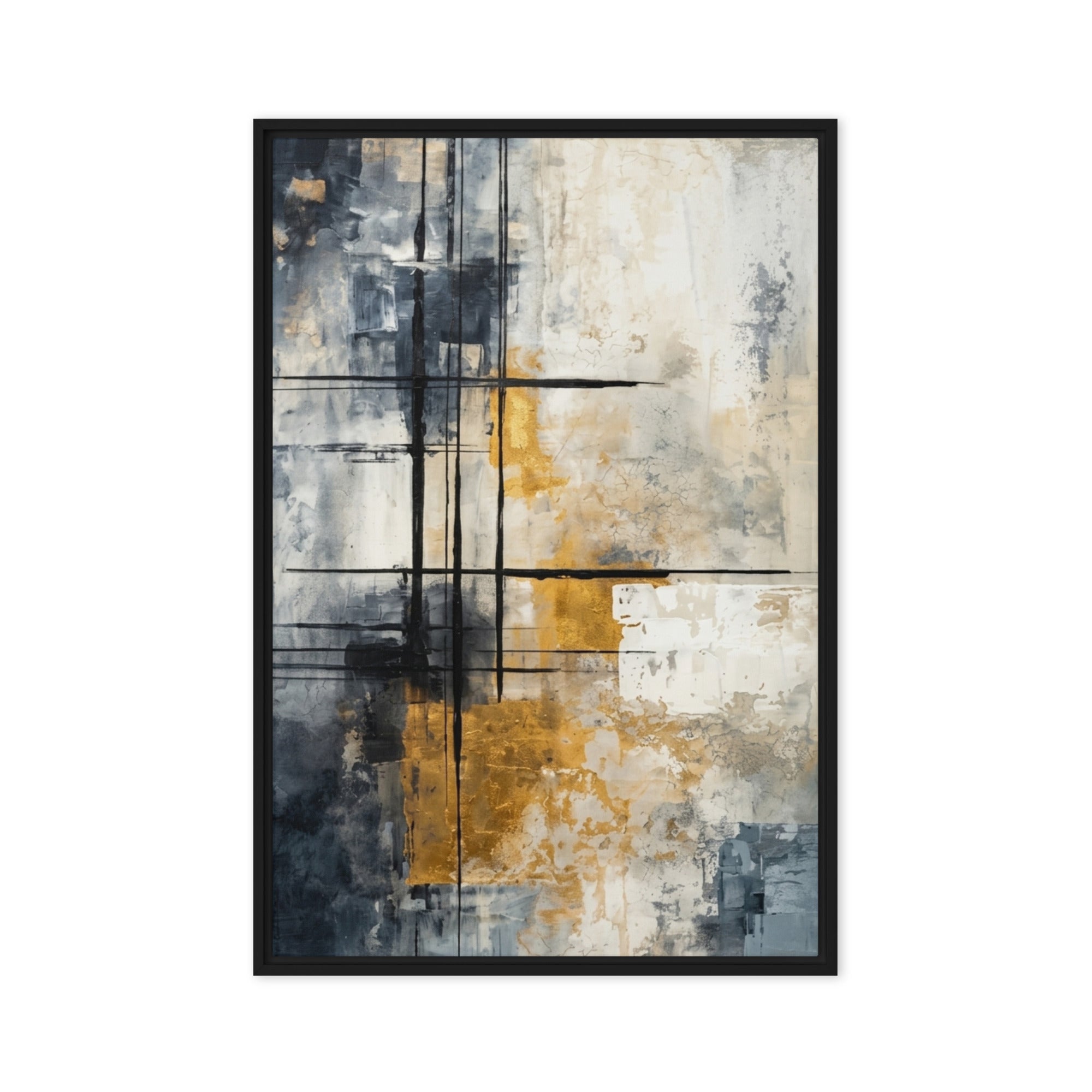 Elitist wall art product image as a framed canvas print in white frame, 12 x 18 inch universal size