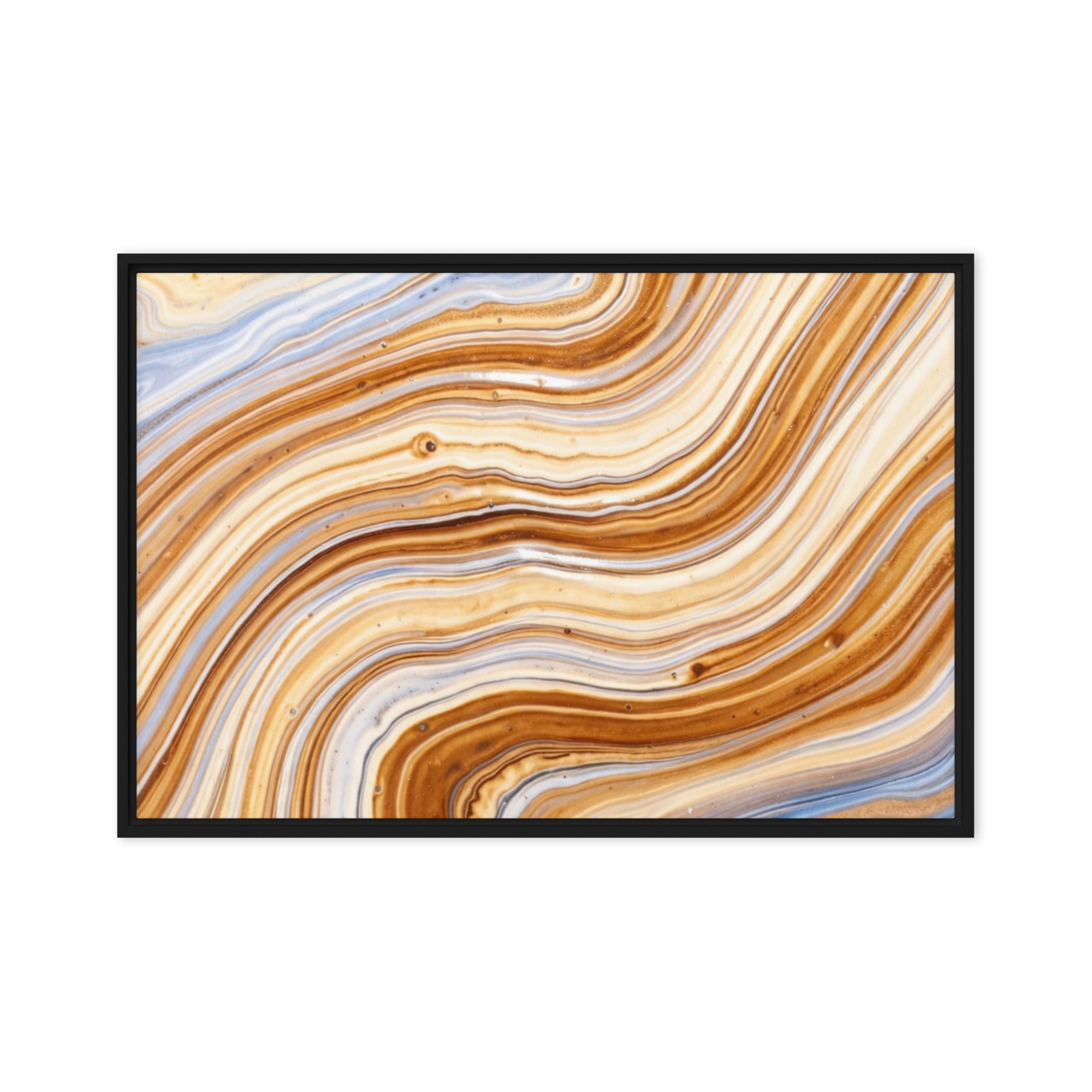 Dune wall art product image as a framed canvas print in white frame, 12 x 18 inch universal size