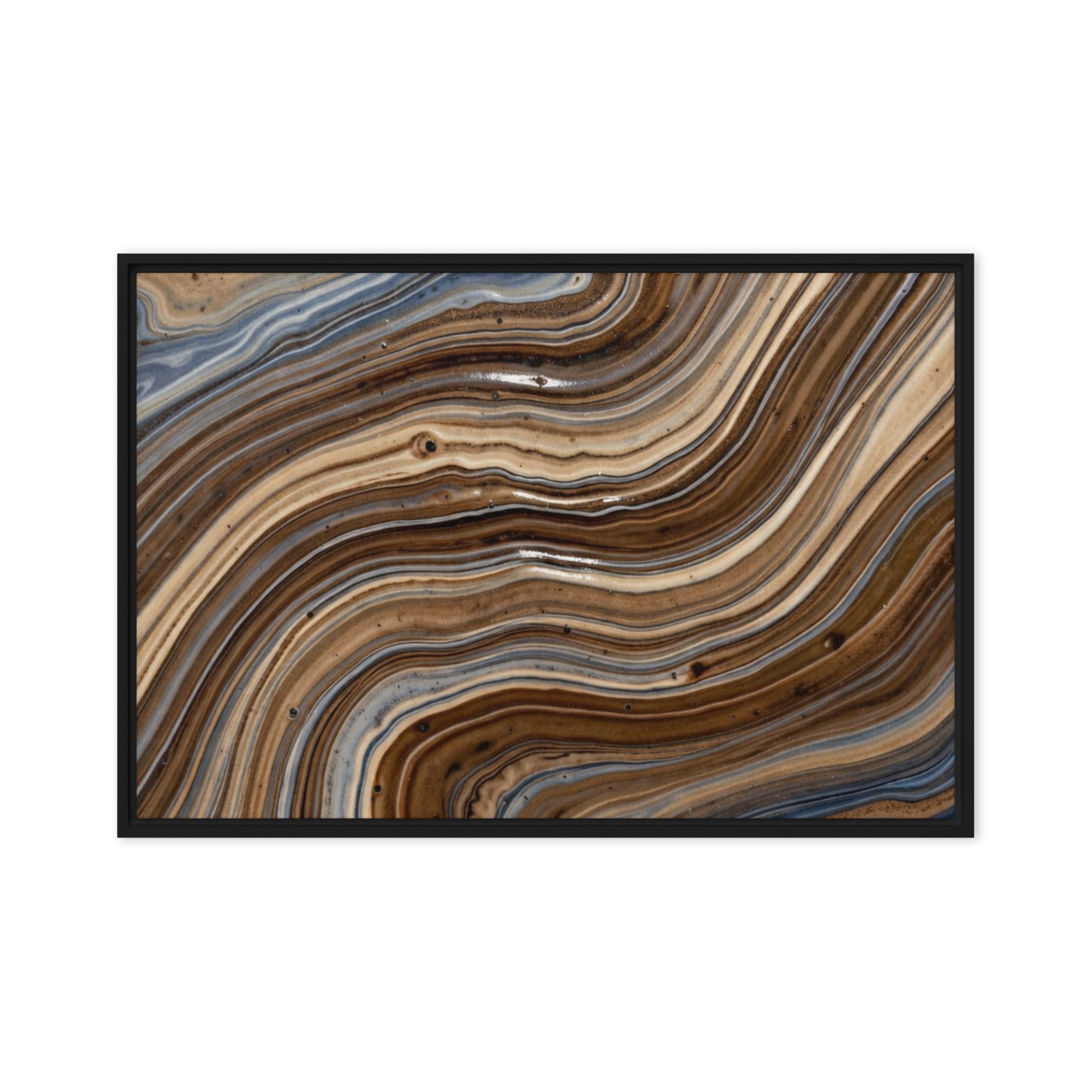 Dunes wall art product image as a framed canvas print in white frame, 12 x 18 inch universal size